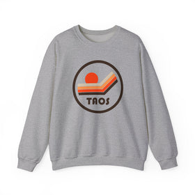 Buy sport-grey Taos, New Mexico Retro Sun Sweatshirt