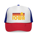 Iowa Retro Sun Trucker Hat - Vintage Style Iowa Cap-1