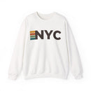 New York City, New York NYC Retro Stripe Sweatshirt-1