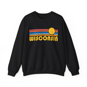Copy of Copy of Wisconsin Sweatshirt - Retro Sunrise Unisex - 0