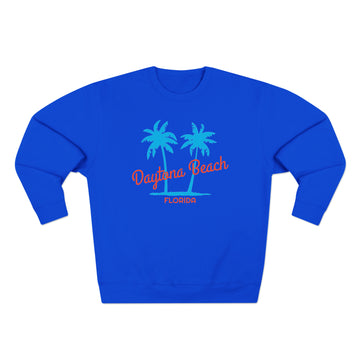 Buy royal-blue Premium Daytona Beach, Florida Sweatshirt - Retro Unisex Sweatshirt