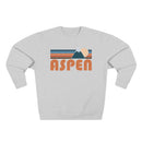 Premium Aspen, Colorado Retro Mountain Graphic Sweatshirt-2