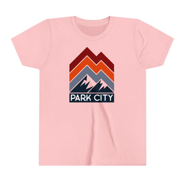 Park City, Utah Youth Shirt - Retro Mountain Park City Kid's T-Shirt