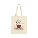West Virginia Tote Bag - Cotton Canvas West Virginia Bag-1