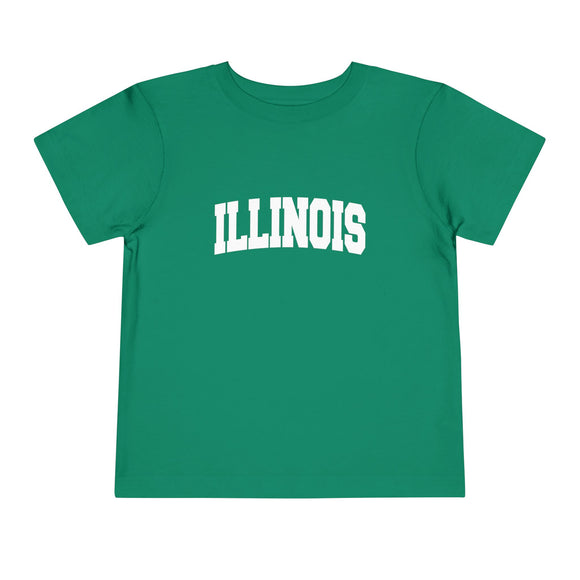 Illinois Toddler Graphic Tee - Kids Illinois Vacation T-Shirt