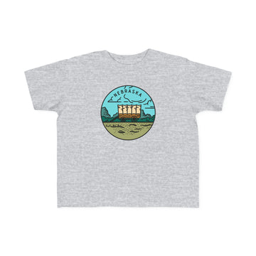 Buy heather Nebraska Toddler T-Shirt - Unisex Toddler Nebraska Shirt