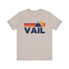 Retro Vail, Colorado T-shirt, Mountain Tee, Vintage Vail Unisex Jersey Shirt, Outdoor Hiking Apparel