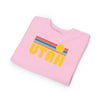 Utah Toddler Sweatshirt - Retro Sun Utah Toddler Crewneck Sweatshirt