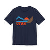 Utah Retro Mountains Sunset T-Shirt | Vintage Utah Tee