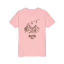 Alta, Utah Youth T-Shirt — Vintage Gondola Ski Mountain Tee-4