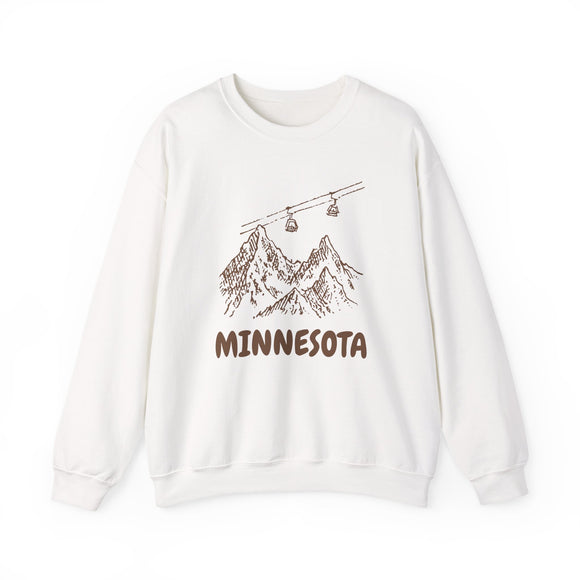 Minnesota Mountain Gondola Sweatshirt, Travel Graphic