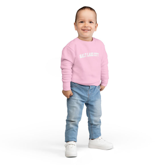 Salt Lake City, Utah Sweatshirt - Salt Lake City Toddler Crewneck Sweatshirt