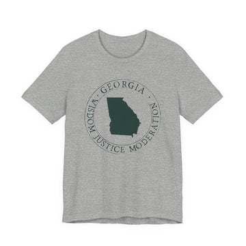 Buy athletic-heather Georgia T-Shirt — State Graphic Tee