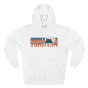 Crested Butte, Colorado Hoodie - Retro Mountain Unisex Sweatshirt - 0