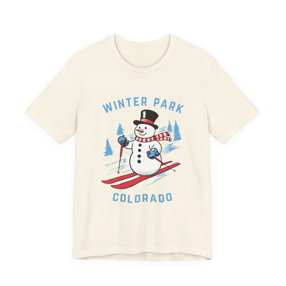 Winter Park, Colorado T Shirt - Ski Snowman Graphic Tee