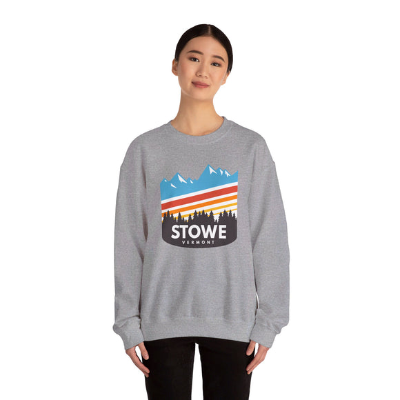 Stowe, Vermont Sweatshirt - Unisex Retro Crewneck Stowe Sweatshirt