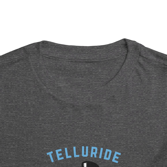 Telluride, Colorado Toddler Skiing Snowman Graphic Tee - Kids Telluride Shirt