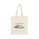 Lake Washington Wakeboard Boat Canvas Tote Bag - 15" x 16"-1