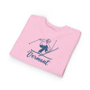 Vermont Toddler Sweatshirt - Vintage Ski Vermont Toddler Crewneck Sweatshirt-11