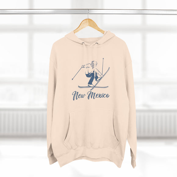 Premium New Mexico Vintage Snow Ski Hoodie