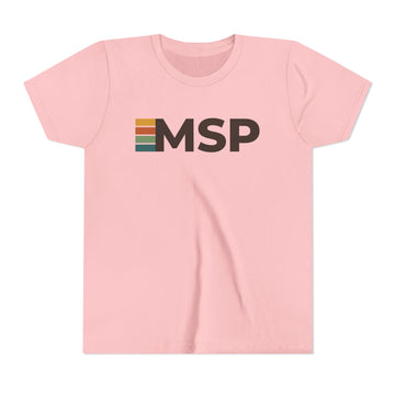 Buy pink Minneapolis, Minnesota Youth Tee - MSP T Shirt