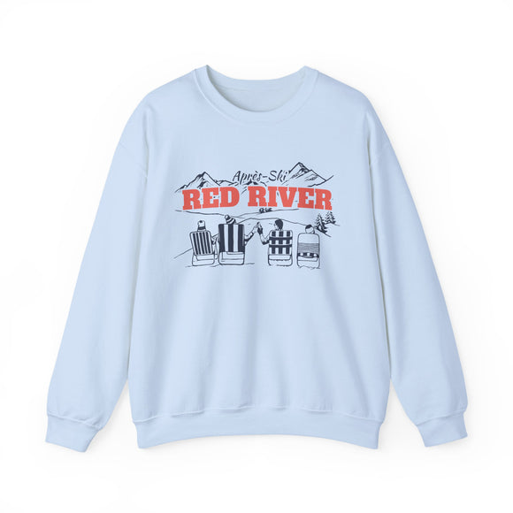Red River, New Mexico Sweatshirt Après-Ski Crewneck - Mountain Ski Lodge Design