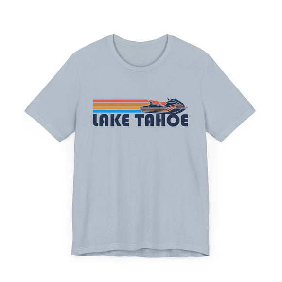 Lake Tahoe, California T Shirt - Retro Jetski PWC Graphic Tee