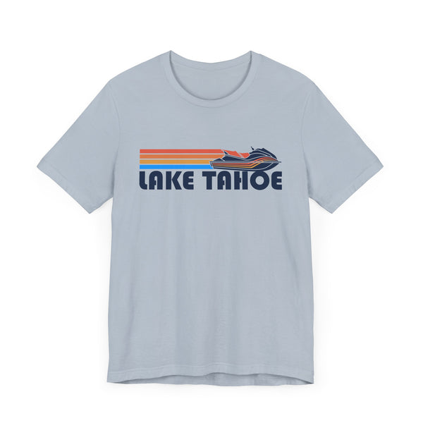 Lake Tahoe, California T Shirt - Retro Jetski PWC Graphic Tee