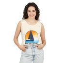Nantucket, Massachusetts Sailboat Tank Top | Comfort Colors 100% Cotton-10