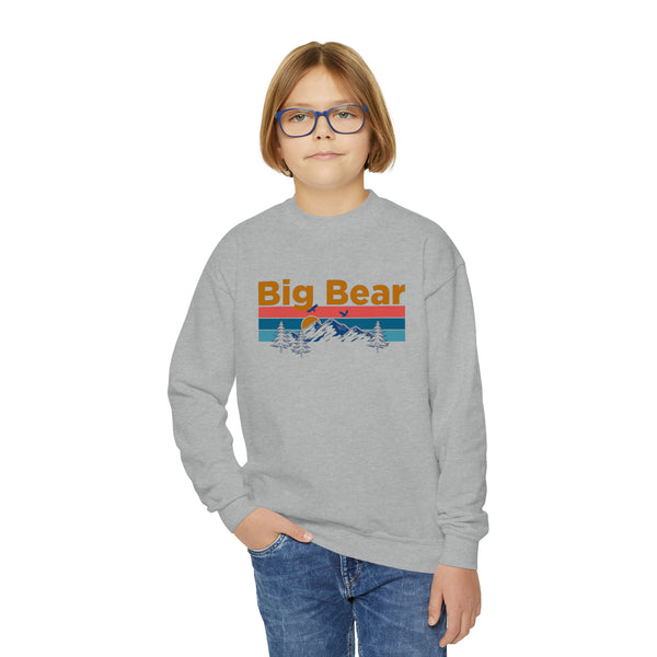 Big Bear, California Youth Sweatshirt - Unisex Kid's Big Bear Crewneck Sweatshirt