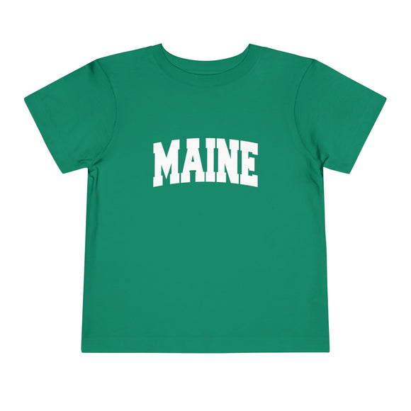 Maine Toddler Graphic Tee - Kids Maine Vacation T-Shirt