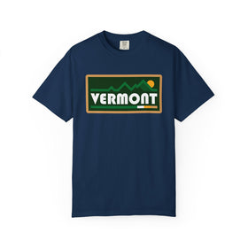 Buy navy Vermont Graphic Tee, Comfort Colors Retro Mountain Unisex T shirt