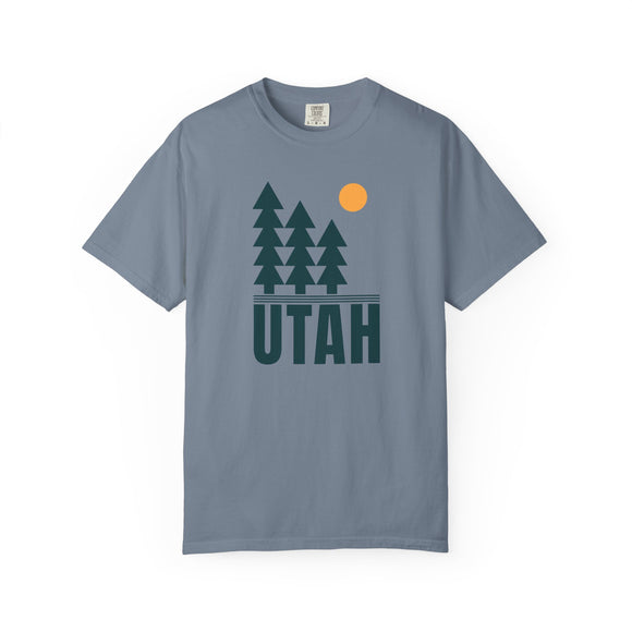 Utah T Shirt, Comfort Colors Cotton 100% Cotton Trees Tee