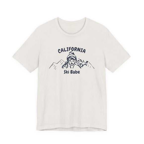 California Ski Babe T‑Shirt - Retro Skiing Graphic Tee
