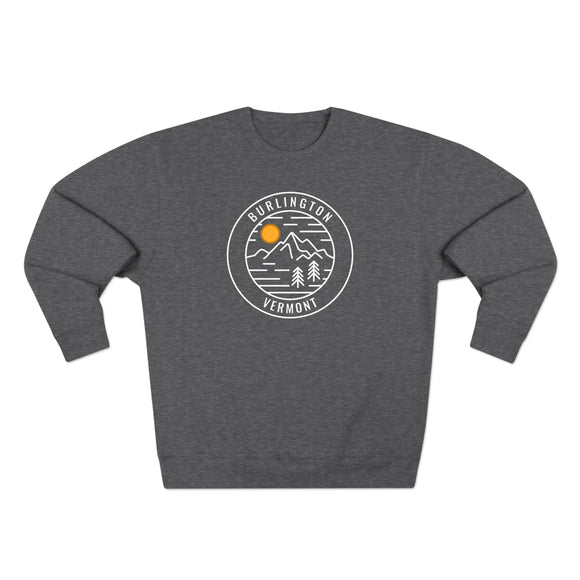 Premium Burlington, Vermont Sweatshirt - Retro Unisex Sweatshirt