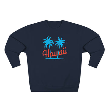 Buy navy Premium Hawaii Sweatshirt - Retro Unisex Sweatshirt