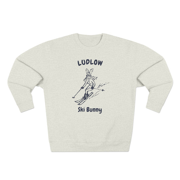Premium Ludlow, Vermont Ski Bunny Sweatshirt