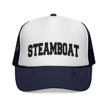 Buy dark-navy Steamboat, Colorado Collegiate Style Trucker Hat