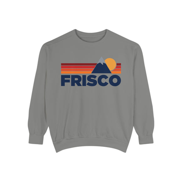 Frisco, Colorado Mountain Stripes Sweatshirt | Comfort Colors - 100% Cotton