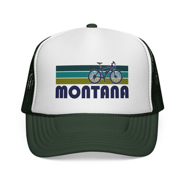Buy dark-green Montana Retro Bike Trucker Hat - Vintage Style Montana Cap