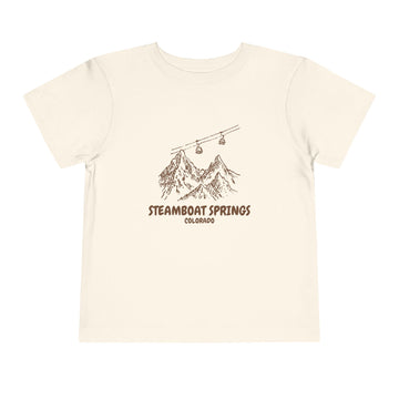 Steamboat Springs, Colorado Toddler T-Shirt — Vintage Gondola Ski Mountain Tee