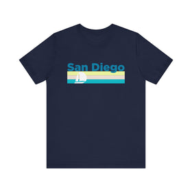Buy navy San Diego, California T Shirt - Sailboat Graphic Tee
