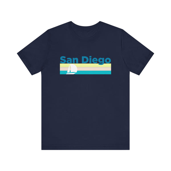 San Diego, California T Shirt - Sailboat Graphic Tee