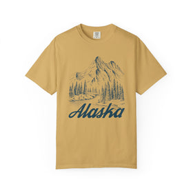 Alaska Graphic Tee - Mountain Illustration Alaska T Shirt - 0