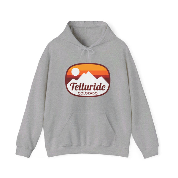 Telluride, Colorado Hoodie - Retro Ombre Unisex Telluride Hoodie Sweatshirt