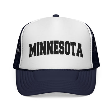 Buy dark-navy Minnesota Retro Collegiate Style Trucker Hat
