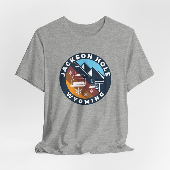 Jackson Hole, Wyoming T Shirt - Retro Ski Lift Tee
