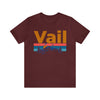 Vail, Colorado Shirt - Mountain Sunset Unisex Vail T-Shirt