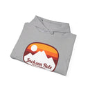Jackson Hole, Wyoming Hoodie - Retro Ombre Unisex Jackson Hole Hoodie Sweatshirt-14