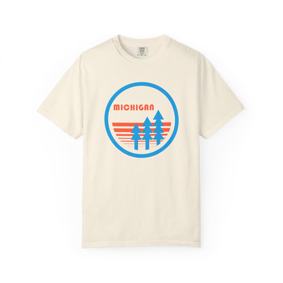 Michigan T Shirt, Comfort Colors Cotton 100% Cotton Trees Tee